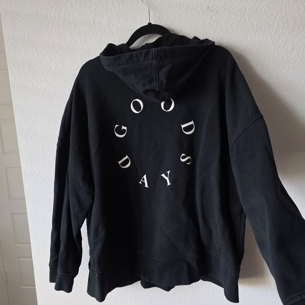 Madewell Black Good Days Pullover Hoodie